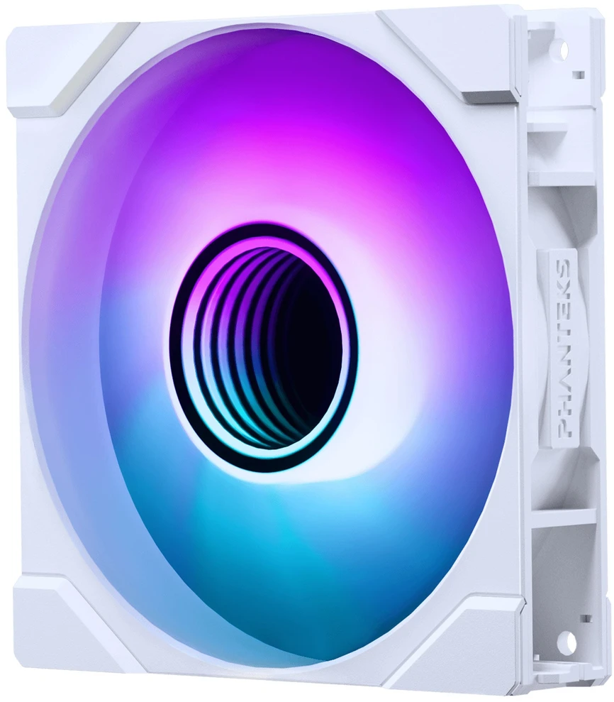 PHANTEKS "6-Pack" 3-Pack M25 Gen2 D-RGB Standard Fans + 3-Pack M25 Gen2 D-RGB Reverse Blade Fans, 120mm - Baltas