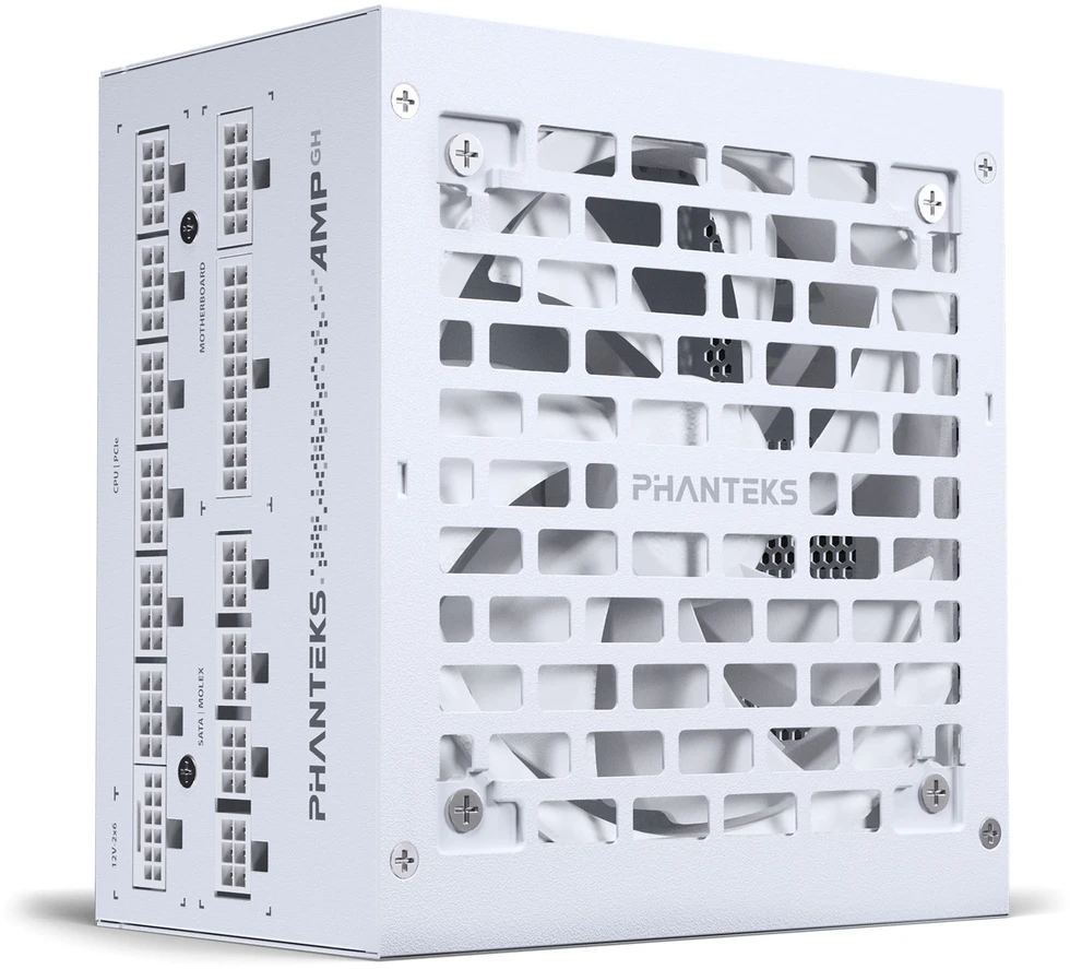 PHANTEKS AMP GH 1200W 80 PLUS Platinum PSU, PCIe 5.1, ATX 3.1 – 1.200 Watt, baltos spalvos