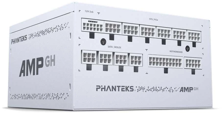 PHANTEKS AMP GH 1200W 80 PLUS Platinum PSU, PCIe 5.1, ATX 3.1 – 1.200 Watt, baltos spalvos