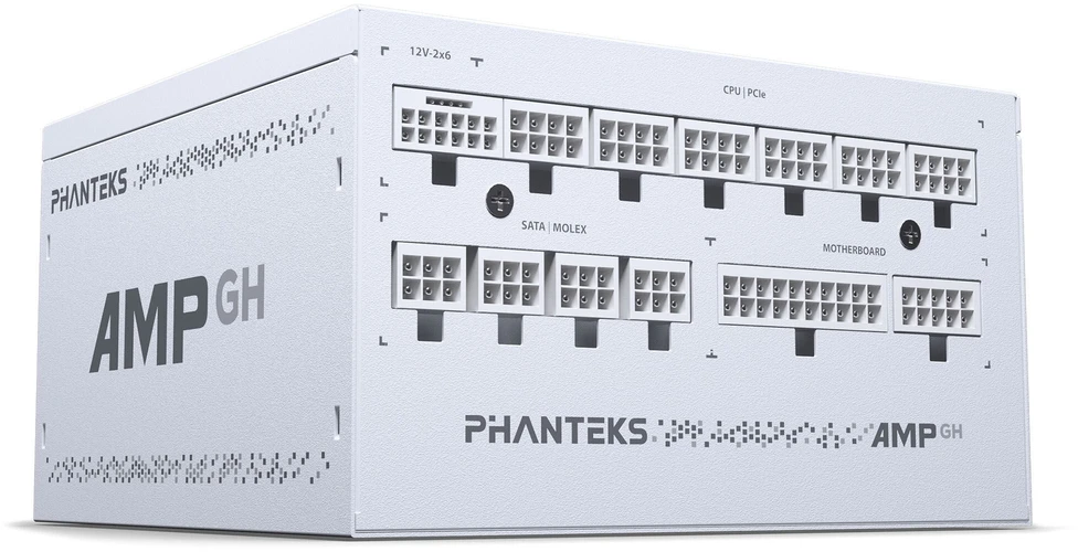 PHANTEKS AMP GH 1200W 80 PLUS Platinum PSU, PCIe 5.1, ATX 3.1 – 1.200 Watt, baltos spalvos