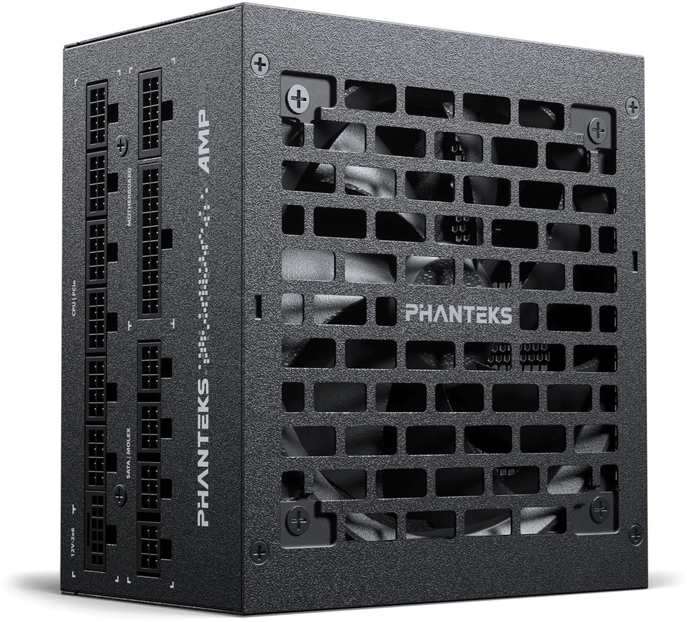 PHANTEKS AMP GH 1200W 80 PLUS Platinum PSU, PCIe 5.1, ATX 3.1 – 1.200 Watt, juodos spalvos