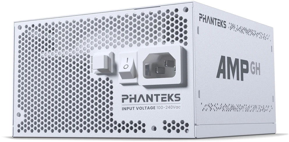 PHANTEKS AMP GH 1200W 80 PLUS Platinum PSU, PCIe 5.1, ATX 3.1 – 1.200 Watt, baltos spalvos
