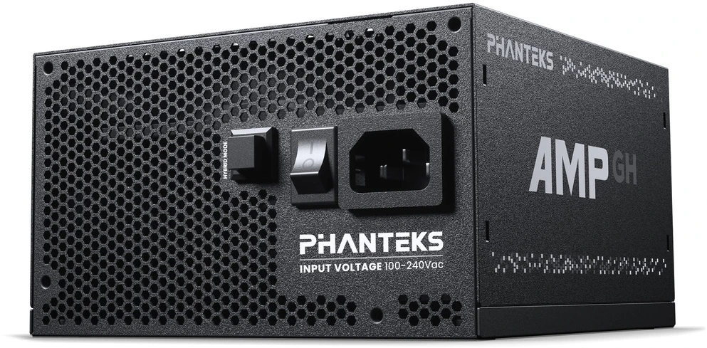 PHANTEKS AMP GH 1200W 80 PLUS Platinum PSU, PCIe 5.1, ATX 3.1 – 1.200 Watt, juodos spalvos