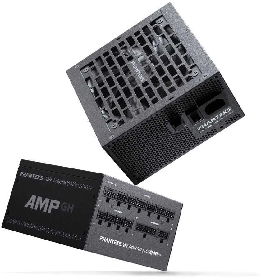 PHANTEKS AMP GH 1200W 80 PLUS Platinum PSU, PCIe 5.1, ATX 3.1 – 1.200 Watt, juodos spalvos