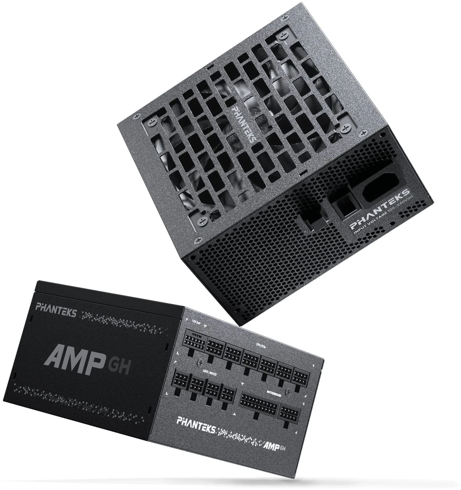 PHANTEKS AMP GH 1200W 80 PLUS Platinum PSU, PCIe 5.1, ATX 3.1 – 1.200 Watt, juodos spalvos