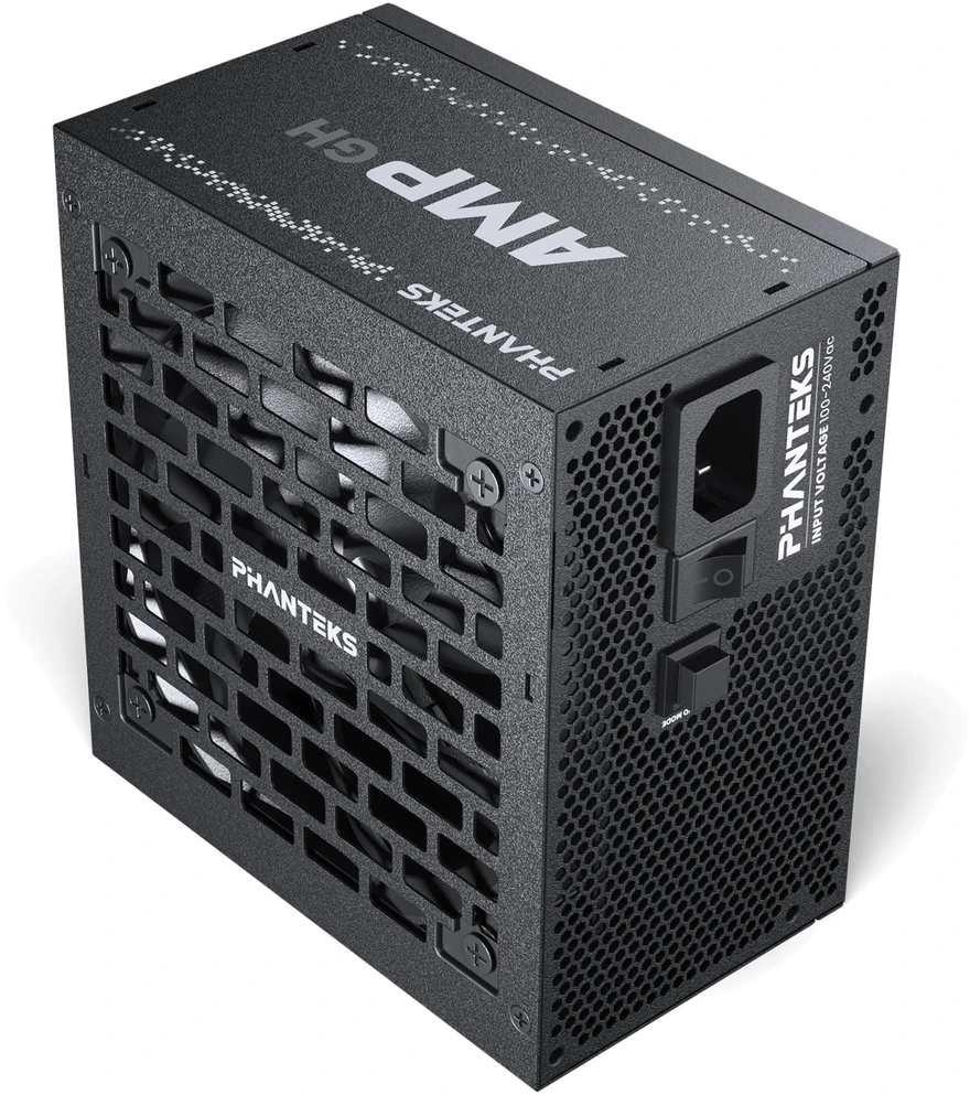 „Phanteks AMP GH 750W 80 PLUS Gold“ maitinimo šaltinis, PCIe 5.1, ATX 3.1 × 750 vatų, juodas