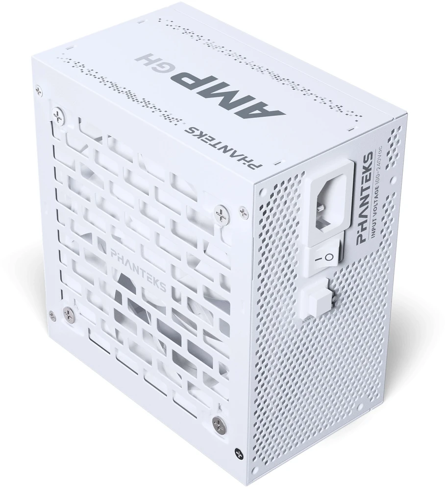 „Phanteks AMP GH 750W 80 PLUS Gold“ maitinimo šaltinis, PCIe 5.1, ATX 3.1 × 750 vatų, baltas
