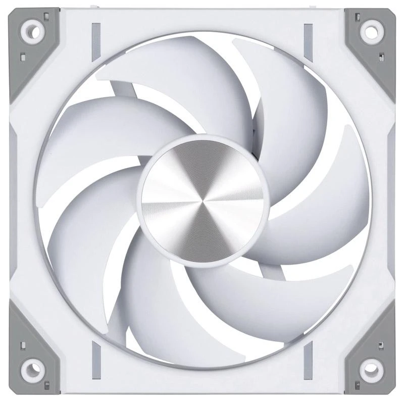 Phanteks D30 baltas ventiliatorius su metaliniu centru