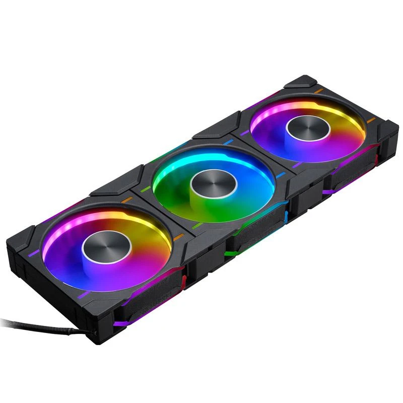 PHANTEKS D30 PWM reguliarus oro srautas D-RGB, 3 pak. - 120 mm, juoda