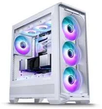 PHANTEKS Eclipse G400A PC-Gehäuse + Glacier M25 Gen2 AiO-Wasserkühlung - baltas