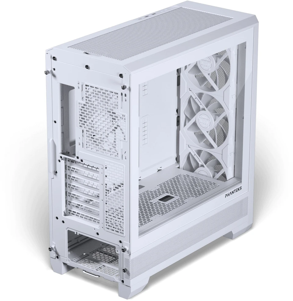 PHANTEKS Eclipse G400A PC kompiuterio korpusas, Midi-Tower, E-ATX, grūdintas stiklas, D-RGB – baltos spalvos