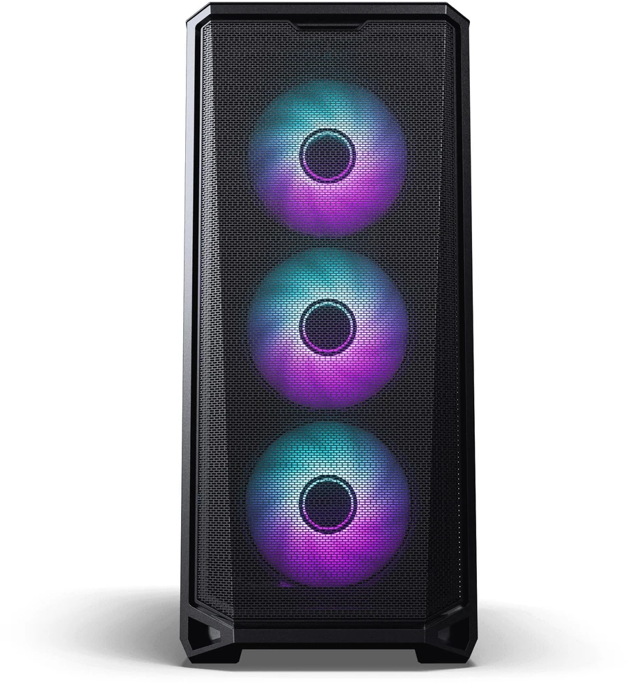 PHANTEKS Eclipse G400A PC-kompiuterio korpusas, Midi-Tower, E-ATX, Tempered Glass, D-RGB – juodos spalvos