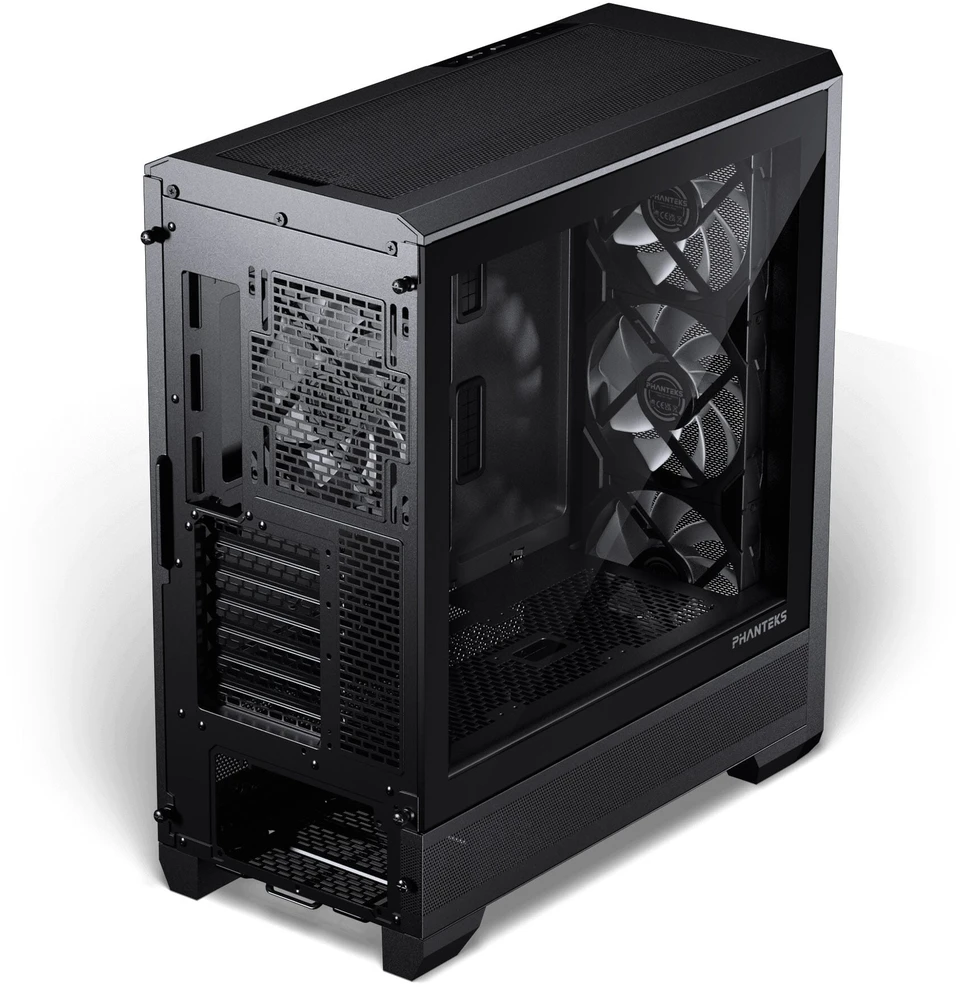 PHANTEKS Eclipse G400A PC-kompiuterio korpusas, Midi-Tower, E-ATX, Tempered Glass, D-RGB – juodos spalvos