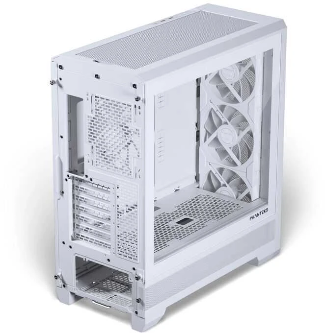 PHANTEKS Eclipse G400A PC-kompiuterio korpusas, Midi-Tower, E-ATX, Tempered Glass, D-RGB – baltos spalvos