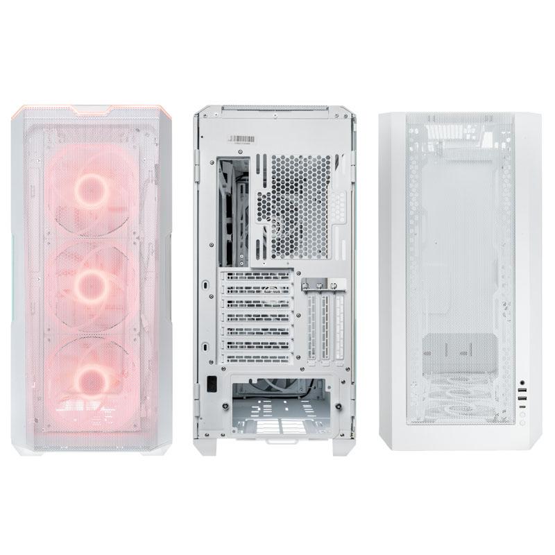 PHANTEKS Eclipse G500A D-RGB Mid-Tower tipo kompiuterio korpusas, grūdintas stiklas – baltos spalvos