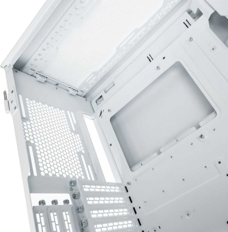 PHANTEKS Eclipse G500A D-RGB Mid-Tower tipo kompiuterio korpusas, grūdintas stiklas – baltos spalvos