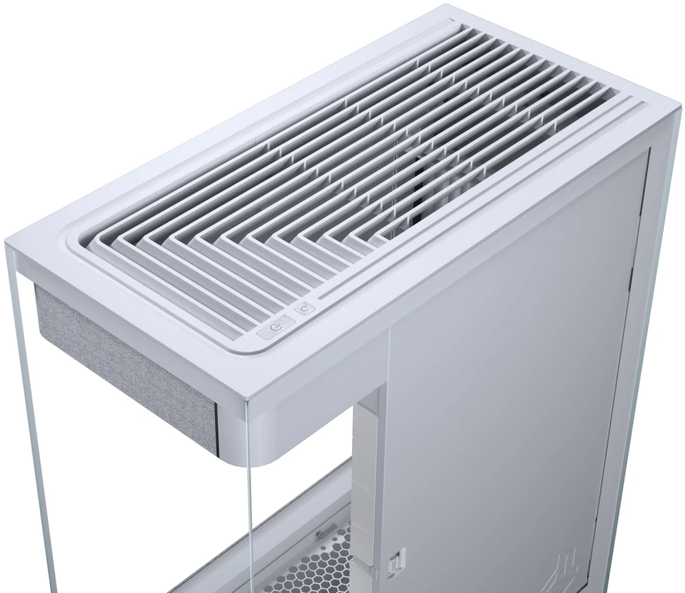 „Phanteks Evolv X2 Matrix“ kompiuterio korpusas, vidutinio bokšto tipo, E-ATX, grūdintas stiklas, „Matrix LED“ – Baltas