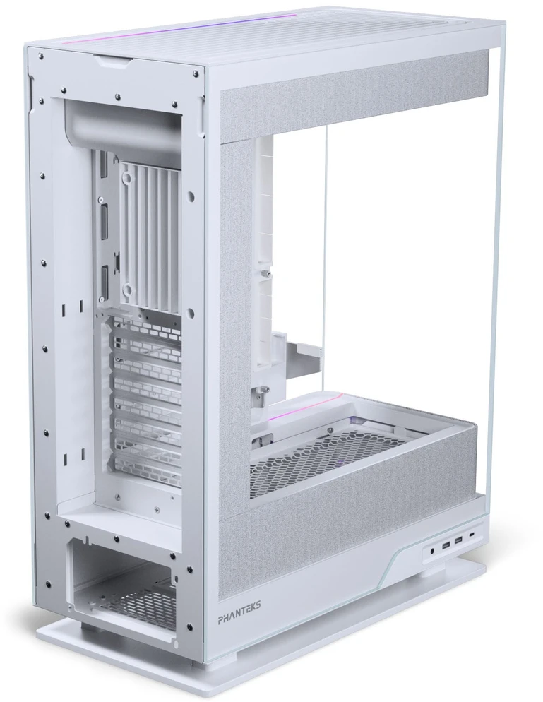 „Phanteks Evolv X2 Matrix“ kompiuterio korpusas, vidutinio bokšto tipo, E-ATX, grūdintas stiklas, „Matrix LED“ – Baltas