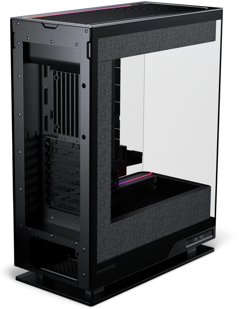 „Phanteks Evolv X2 Matrix“ kompiuterio korpusas, vidutinio bokšto tipo, E-ATX, grūdintas stiklas, „Matrix LED“ – Juodas