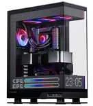 „Phanteks Evolv X2 Matrix“ kompiuterio korpusas, vidutinio bokšto tipo, E-ATX, grūdintas stiklas, „Matrix LED“ – Juodas