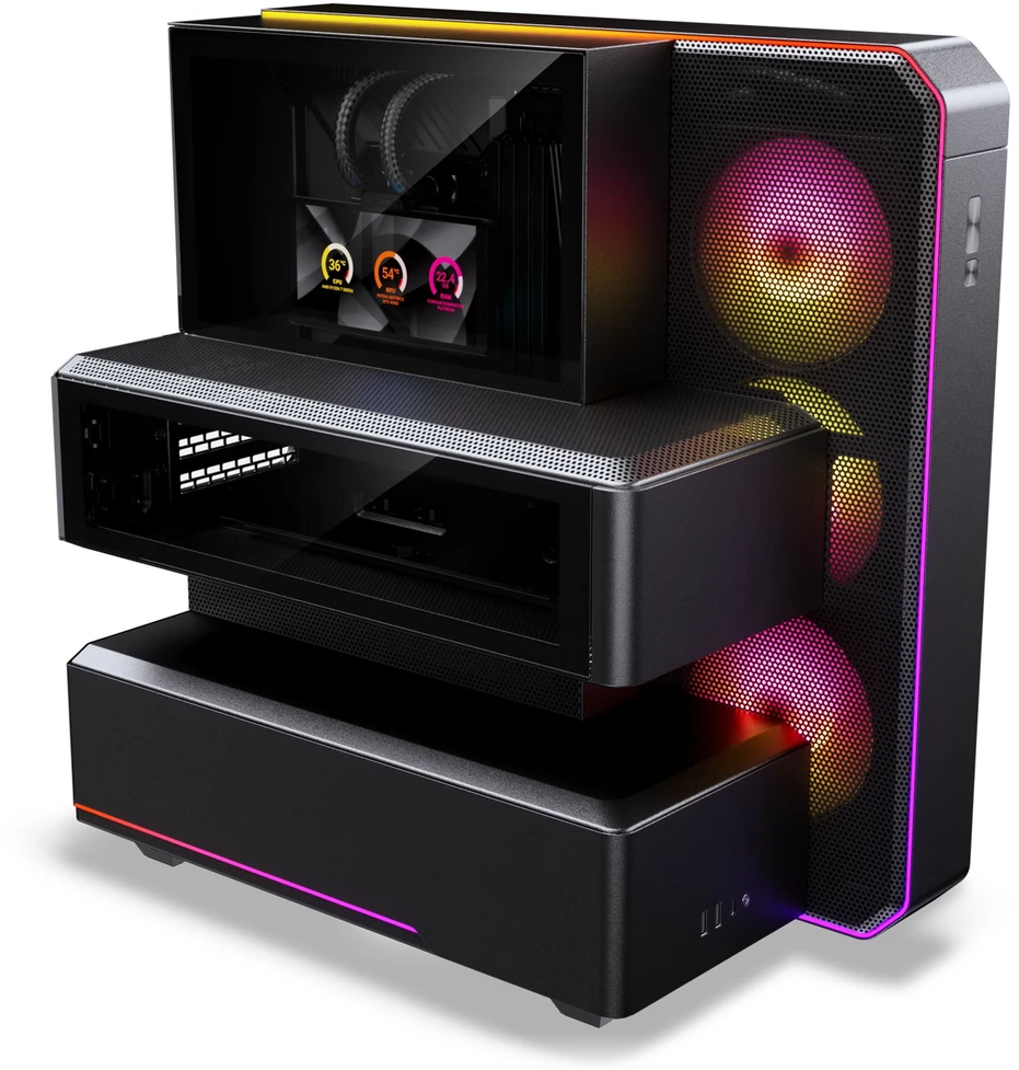 PHANTEKS EX5 MAX su AiO S25 360 ARGB - juoda