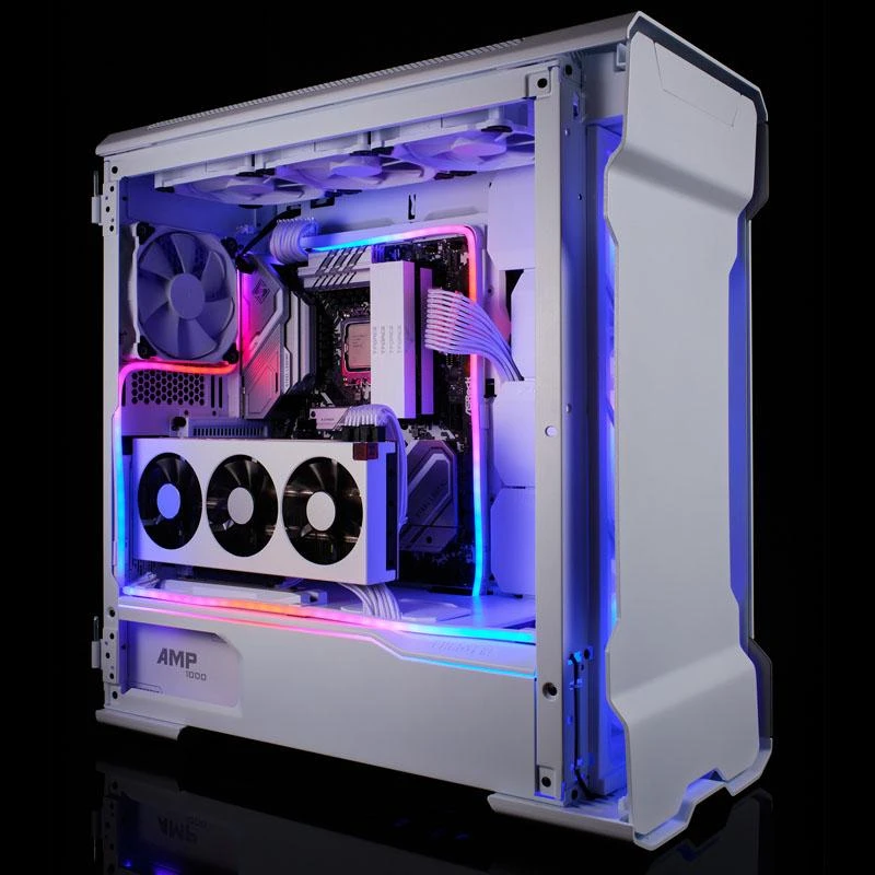 PHANTEKS Neon D-RGB LED juostelė – kombinuotas rinkinys, 40 cm (dvi dalys) – baltas
