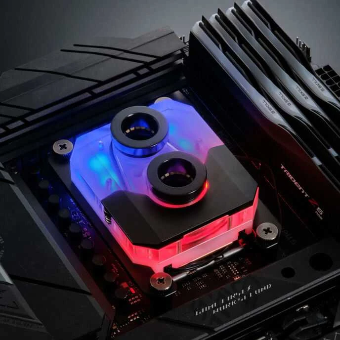 Phanteks Glacier EZ-Fit CPU aušintuvo blokas su RGB apšvietimu