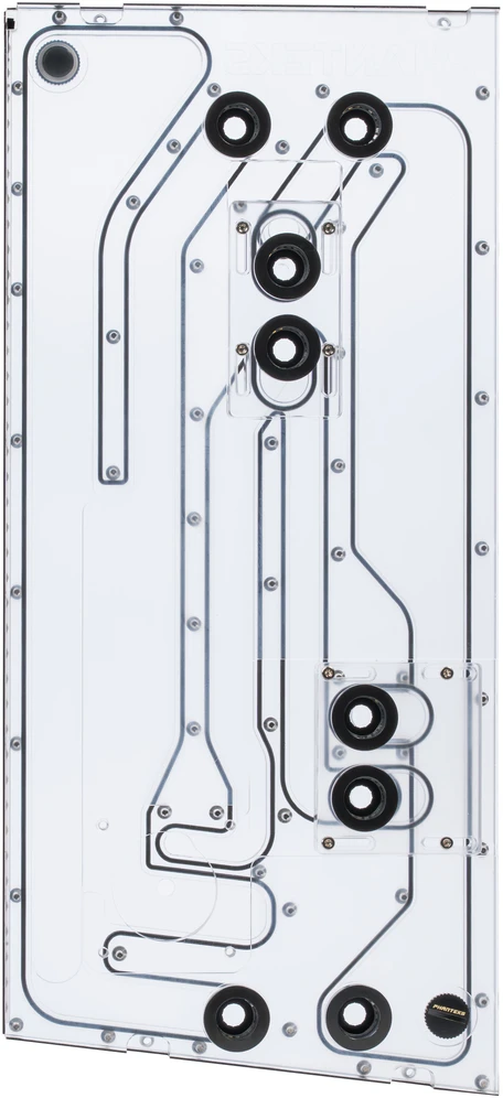 Phanteks Glacier EZ-Fit DIS-NV5 Distro Plate, integrated EZ-Fittings – juodas