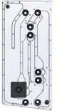Phanteks Glacier EZ-Fit DIS-NV5 Distro Plate, integrated EZ-Fittings – juodas