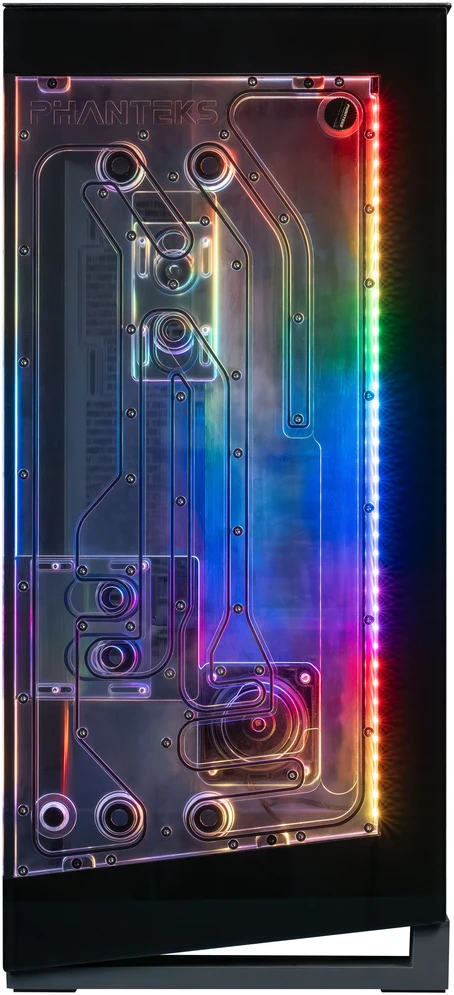 Phanteks Glacier EZ-Fit DIS-NV5 Distro Plate, integrated EZ-Fittings – juodas