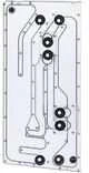 Phanteks Glacier EZ-Fit DIS-NV5 Distro Plate, integrated EZ-Fittings – juodas
