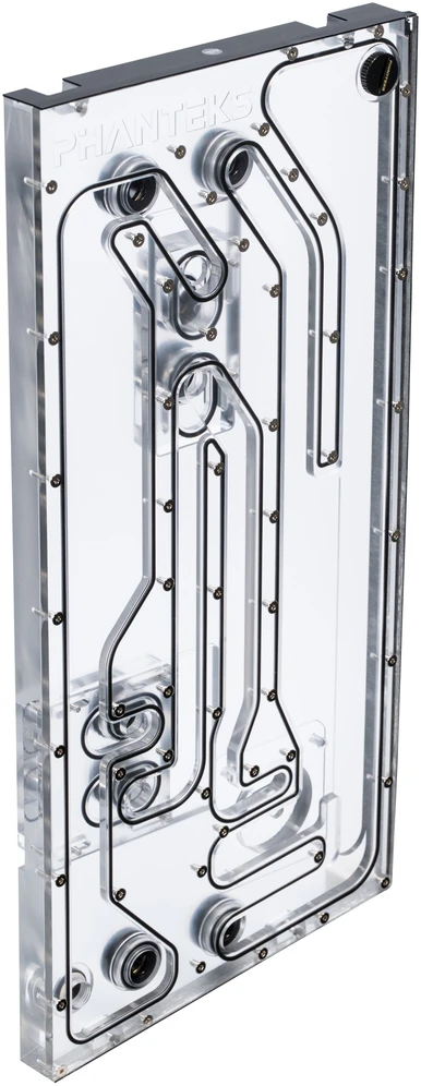 Phanteks Glacier EZ-Fit DIS-NV5 Distro Plate, integrated EZ-Fittings – juodas