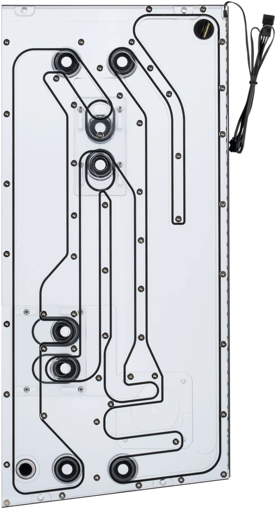 Phanteks Glacier EZ-Fit DIS-NV5 Distro Plate, integrated EZ-Fittings – juodas