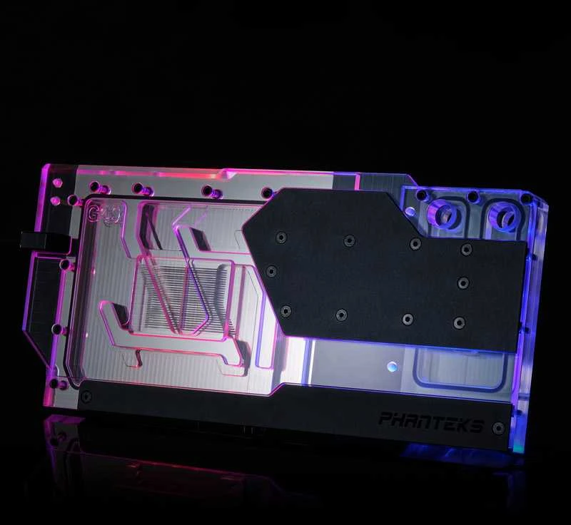 PHANTEKS Glacier G40 RTX 4090 Waterblock incl. Backplate for Asus, D-RGB – juodas
