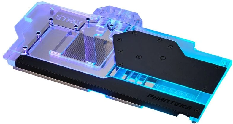 PHANTEKS Glacier G6000 STRIX GPU Vanduo Block, ASUS RX 6800/6900 Strix/TUF, D-RGB – juodas