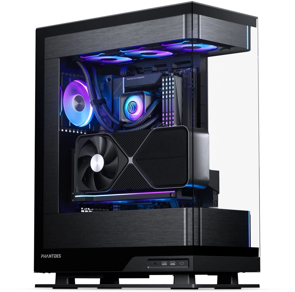 PHANTEKS Glacier One 360D30 X2 DRGB All-in-One Liquid Cooler – 360mm, juodos spalvos