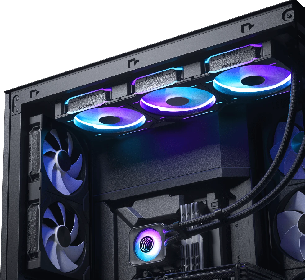 PHANTEKS Glacier One 420D30 X2 DRGB AiO Vanduo aušinimas – 420 mm, Juodas