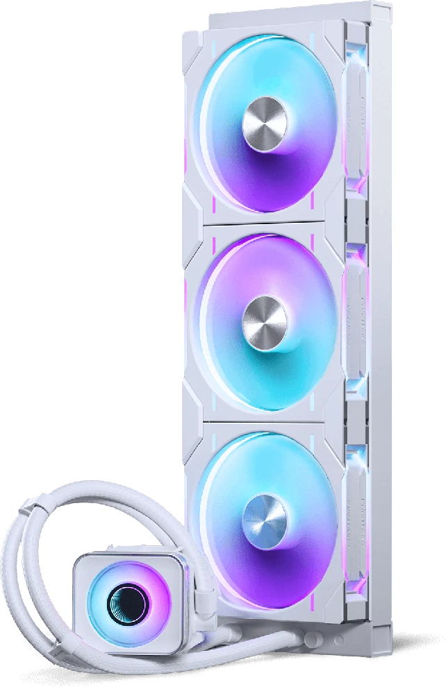 PHANTEKS Glacier One 420D30 X2 DRGB AiO Vanduo Cooling – 420 mm, baltas