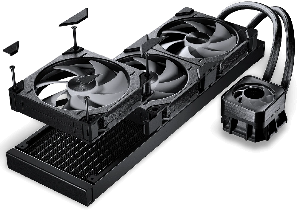 PHANTEKS Glacier One 420D30 X2 DRGB AiO Vanduo aušinimas – 420 mm, Juodas