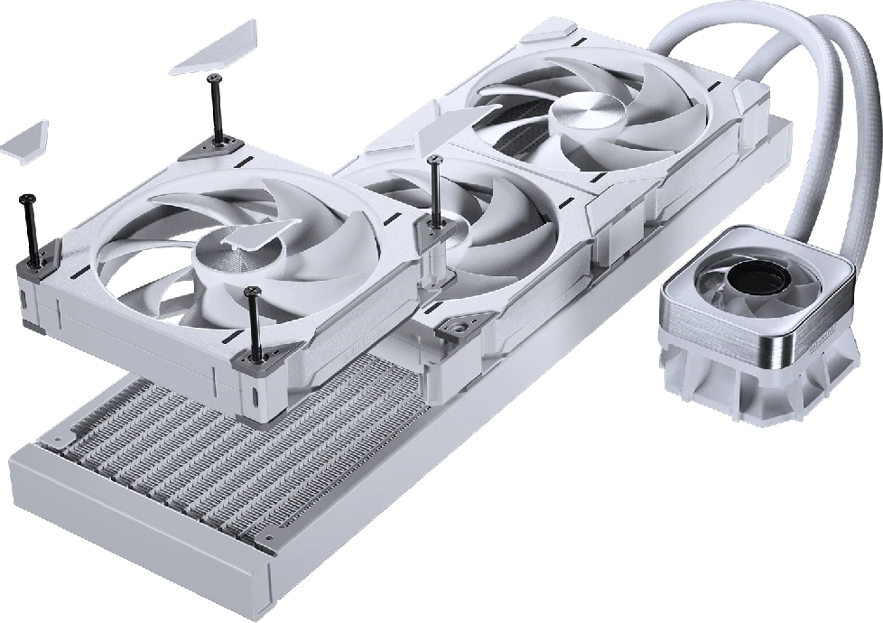 PHANTEKS Glacier One 420D30 X2 DRGB AiO Vanduo Cooling – 420 mm, baltas