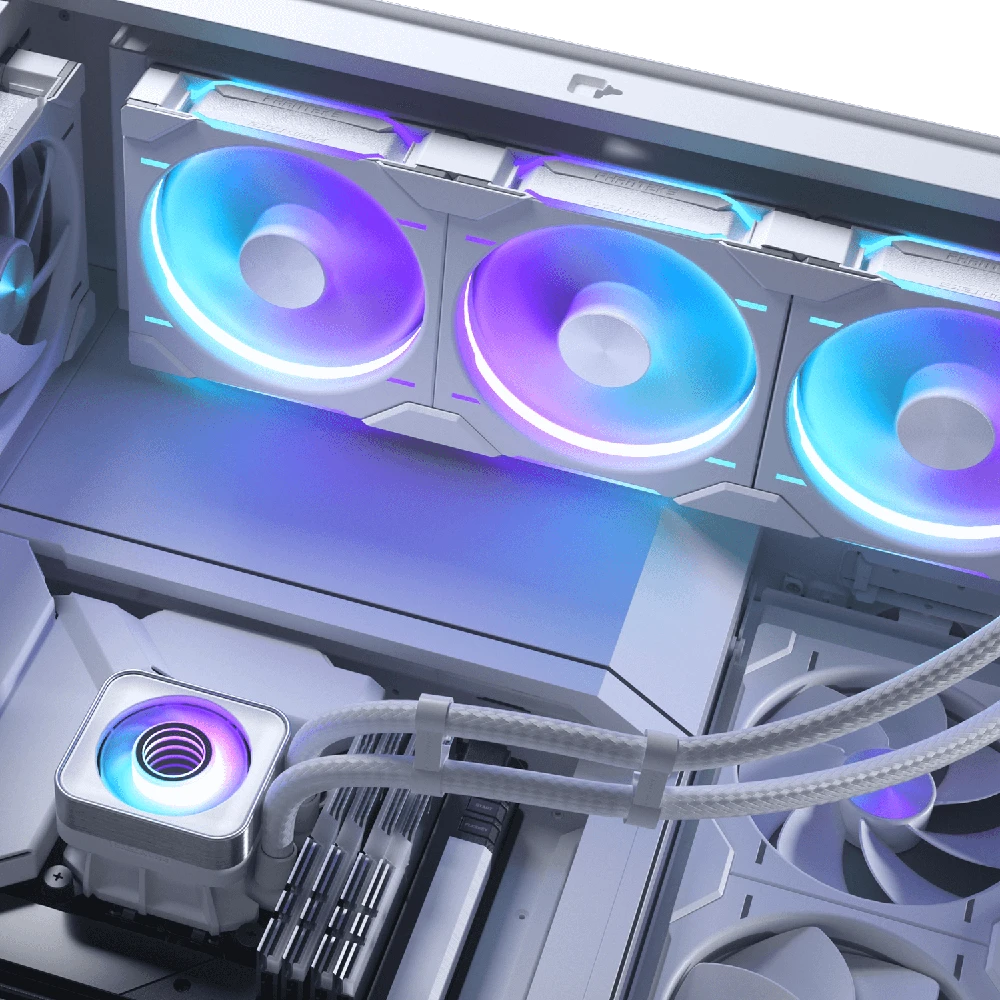 PHANTEKS Glacier One 420D30 X2 DRGB AiO Vanduo Cooling – 420 mm, baltas