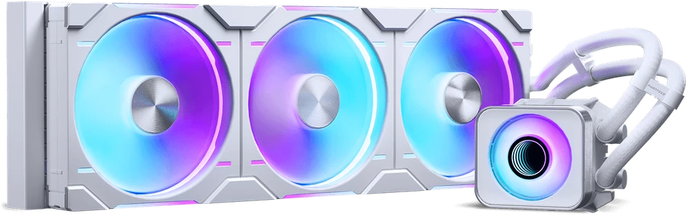 PHANTEKS Glacier One 420D30 X2 DRGB AiO Vanduo Cooling – 420 mm, baltas