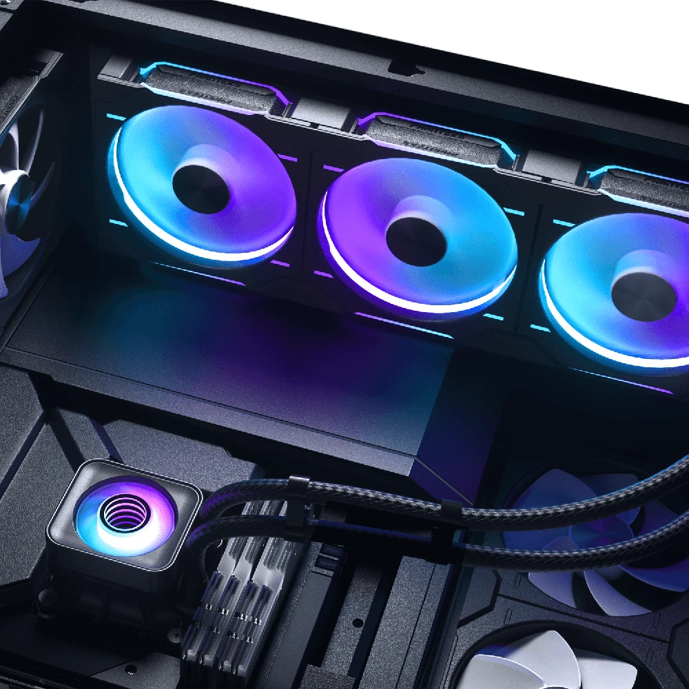 PHANTEKS Glacier One 420D30 X2 DRGB AiO Vanduo aušinimas – 420 mm, Juodas