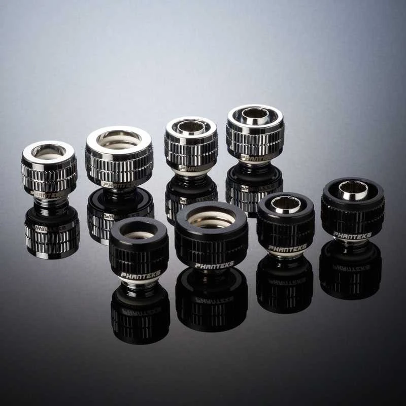 PHANTEKS minkšto vamzdelio jungtis 13/10 mm G1/4" chromuota