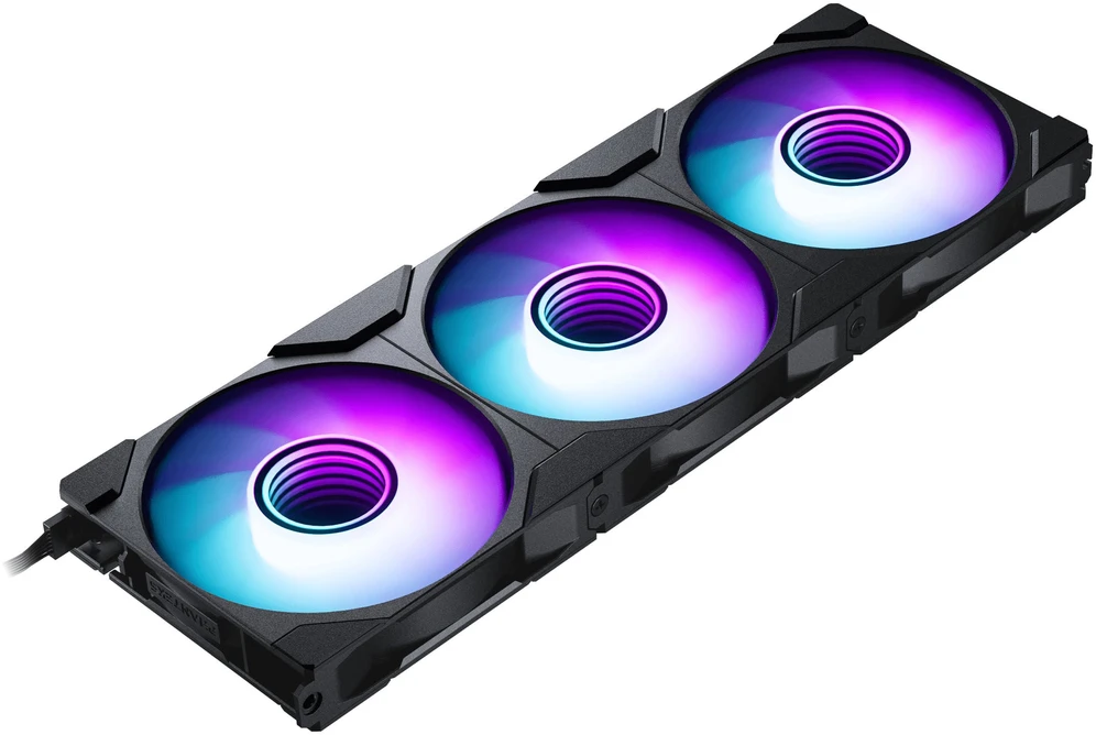 PHANTEKS M25 Gen2 PWM D-RGB korpuso ventiliatorius – 120mm, juodos spalvos