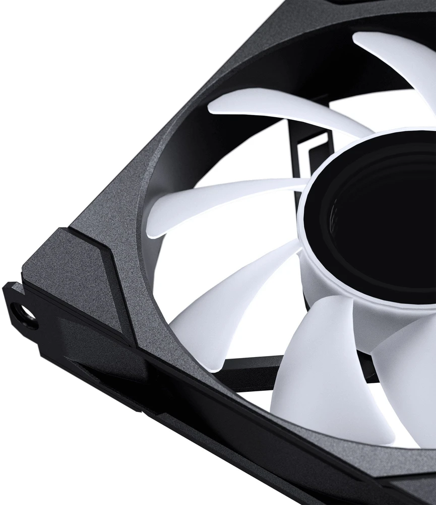 PHANTEKS M25 Gen2 PWM D-RGB korpuso ventiliatorius – 120mm, juodos spalvos