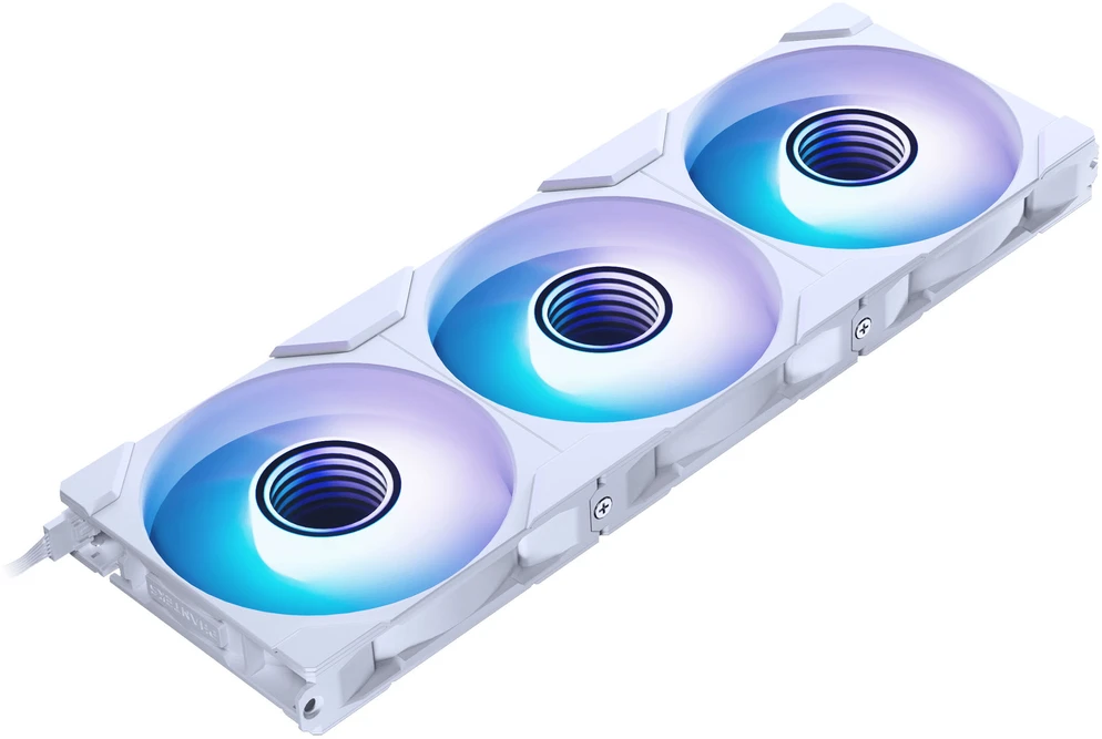 PHANTEKS M25 Gen2 PWM D-RGB korpuso ventiliatorius, 3er-Pack – Reverse Blade, 120mm, baltos spalvos
