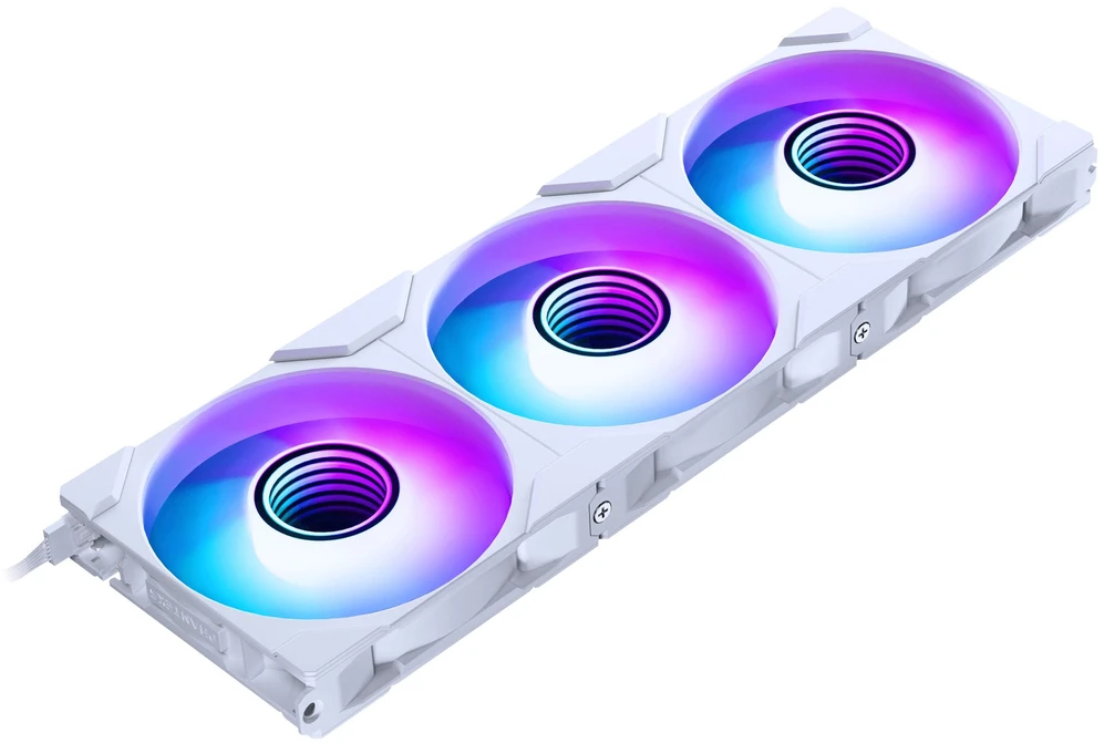 PHANTEKS M25 Gen2 PWM D-RGB korpuso ventiliatorius, 3er-Pack – 120mm, baltos spalvos