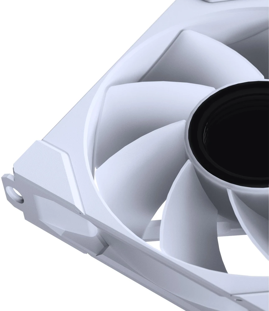 PHANTEKS M25 Gen2 PWM D-RGB korpuso ventiliatorius, 3er-Pack – Reverse Blade, 120mm, baltos spalvos