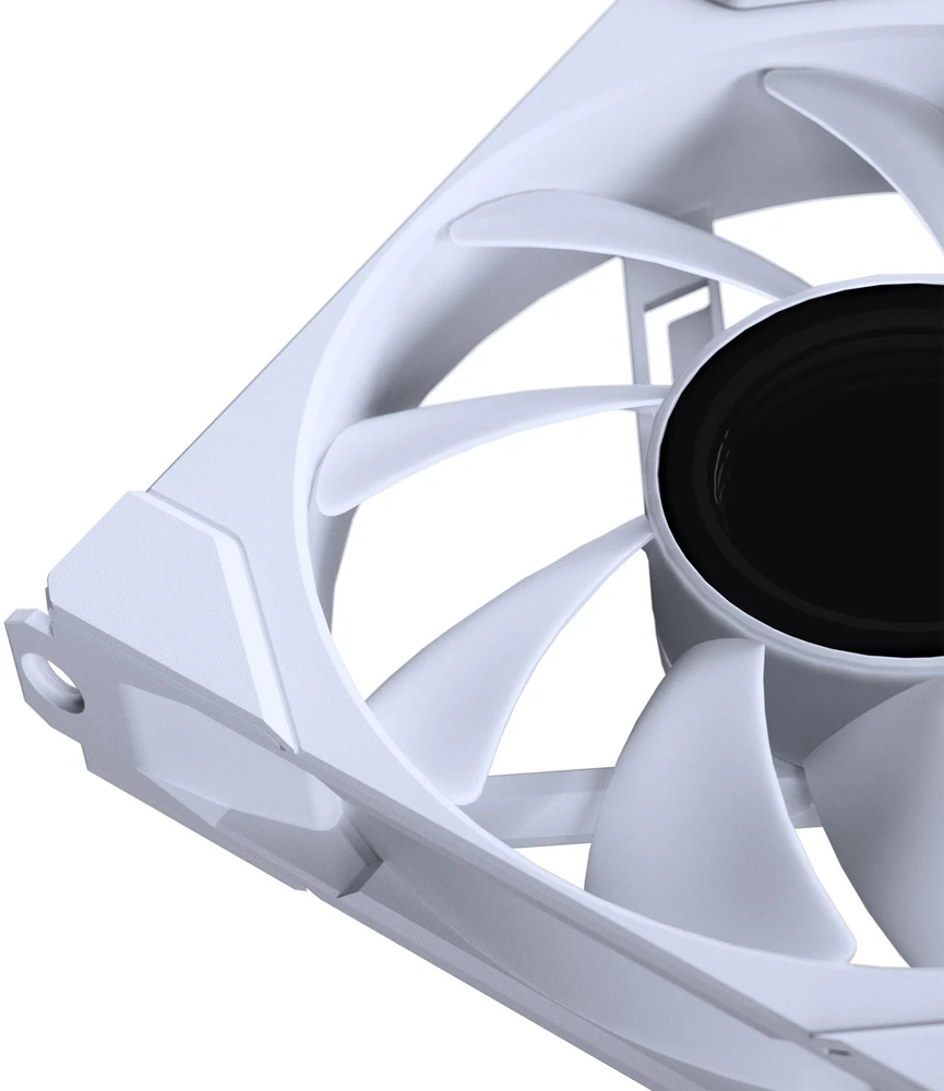 PHANTEKS M25 Gen2 PWM D-RGB korpuso ventiliatorius, 3er-Pack – 120mm, baltos spalvos